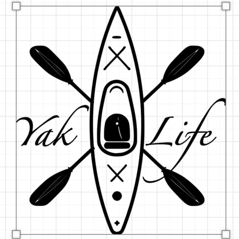 Kayak Life Car Decal